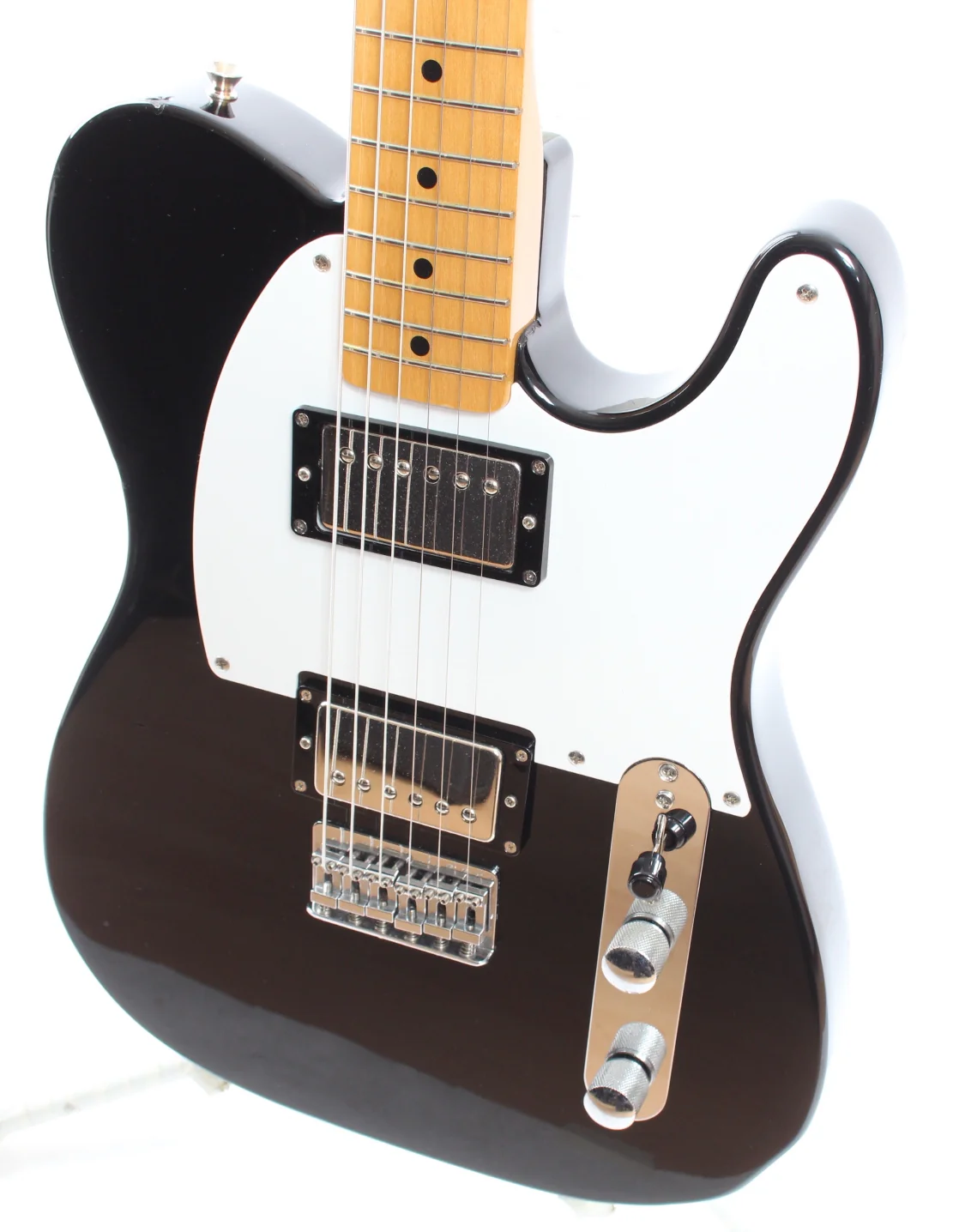 1990 Fender Telecaster 52 Reissue Dual Humbucker Custom Order black - Image 3
