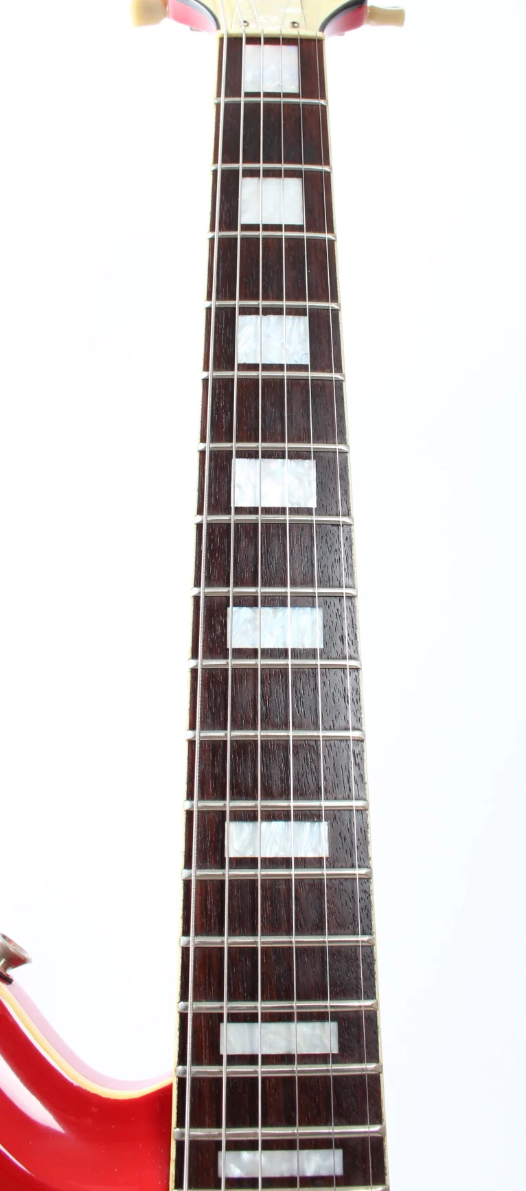 1990s Brian by Bacchus BNG-450 National Map Guitar red - Image 4