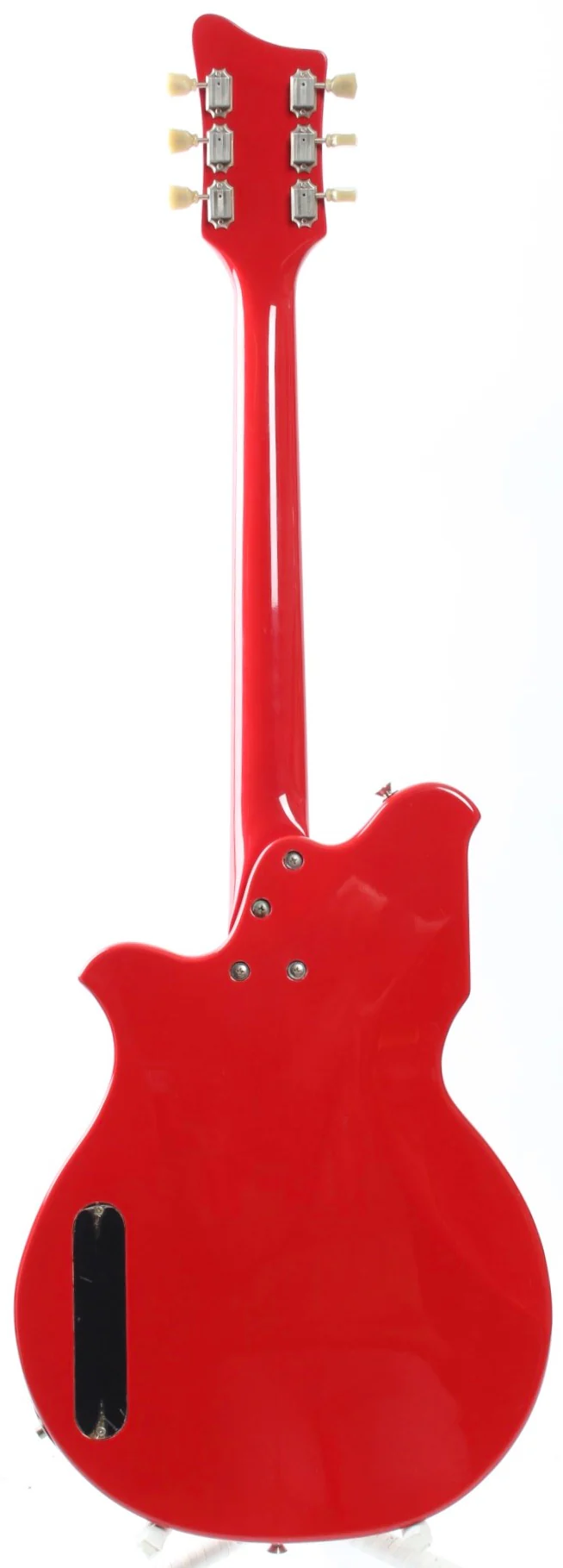 1990s Brian by Bacchus BNG-450 National Map Guitar red - Image 6