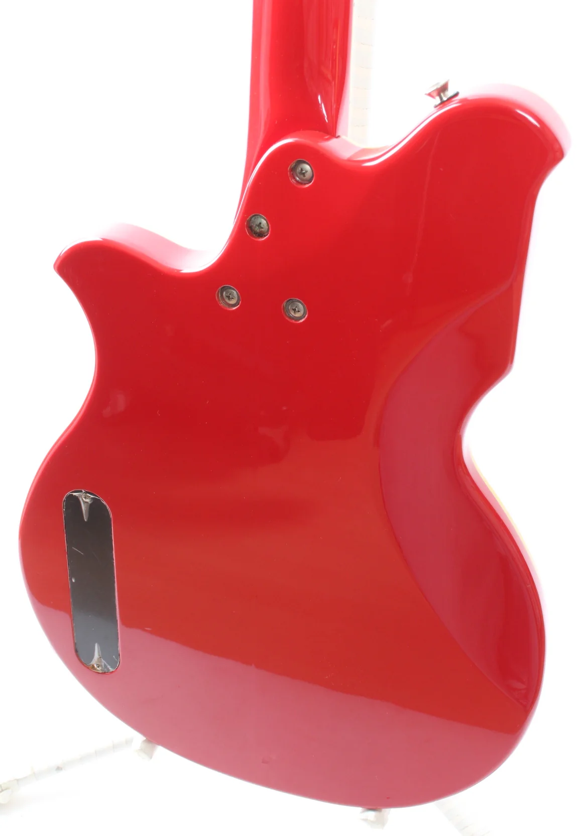 1990s Brian by Bacchus BNG-450 National Map Guitar red - Image 8