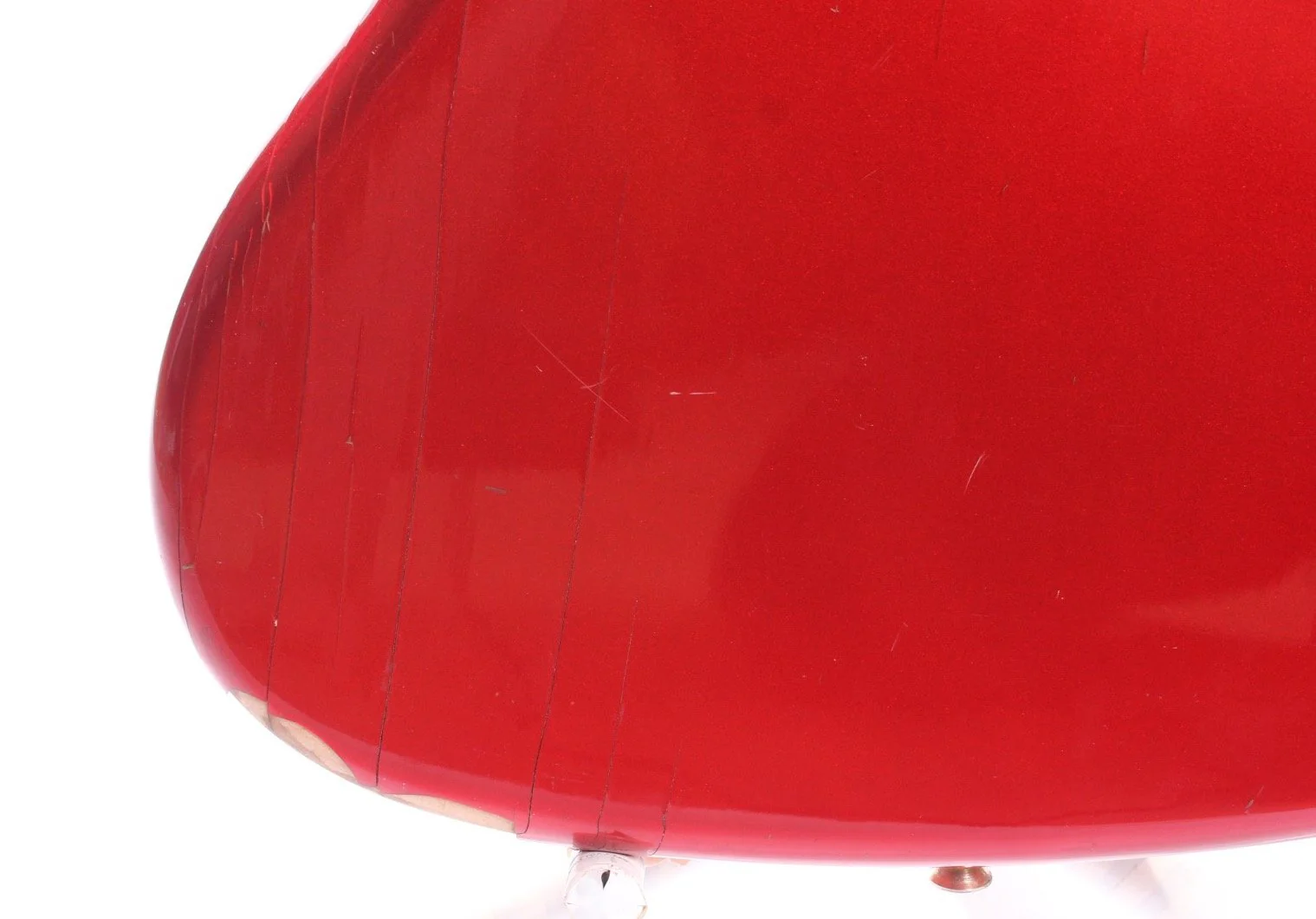 1990s Fender Japan Jazz Bass 62 Reissue candy apple red - Image 12