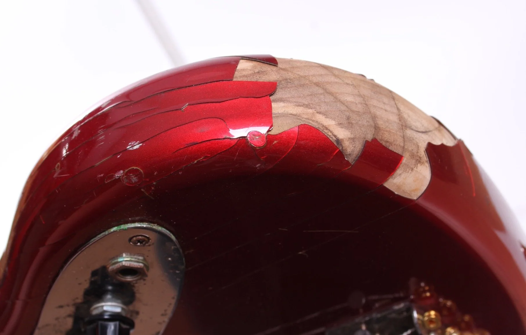 1990s Fender Japan Jazz Bass 62 Reissue candy apple red - Image 13
