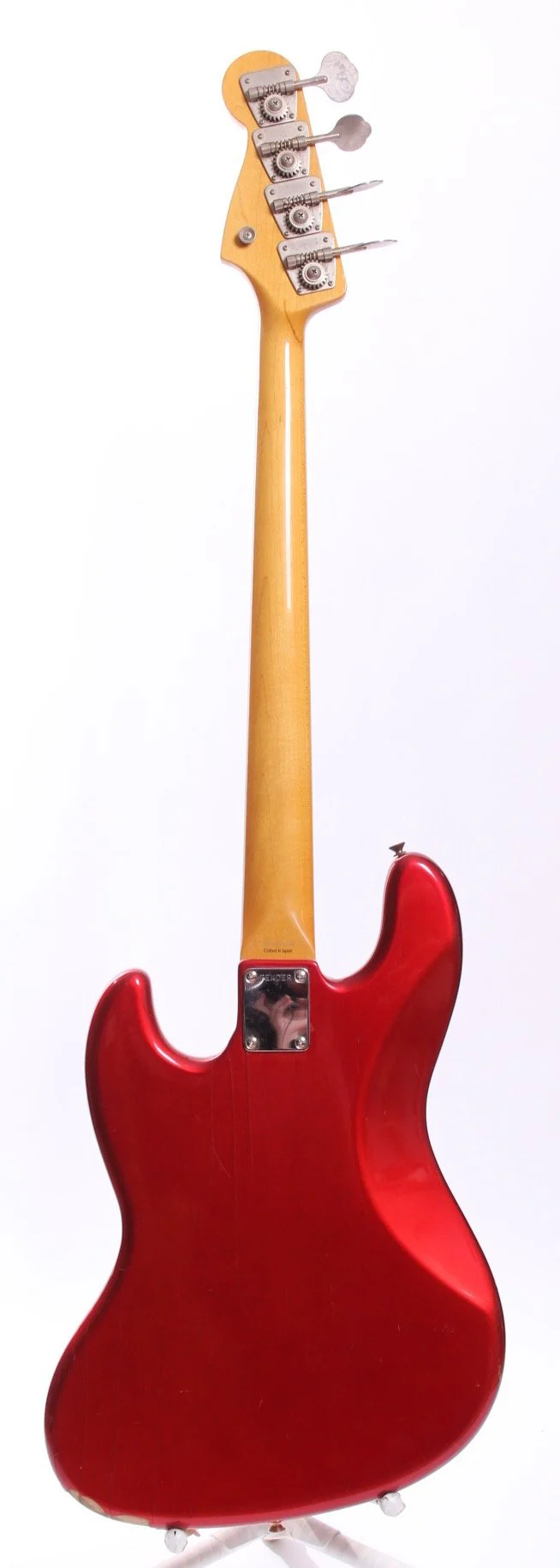 1990s Fender Japan Jazz Bass 62 Reissue candy apple red - Image 6
