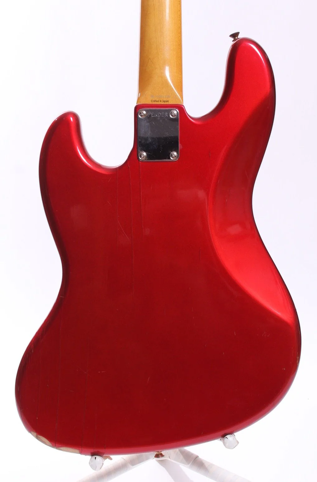 1990s Fender Japan Jazz Bass 62 Reissue candy apple red - Image 7