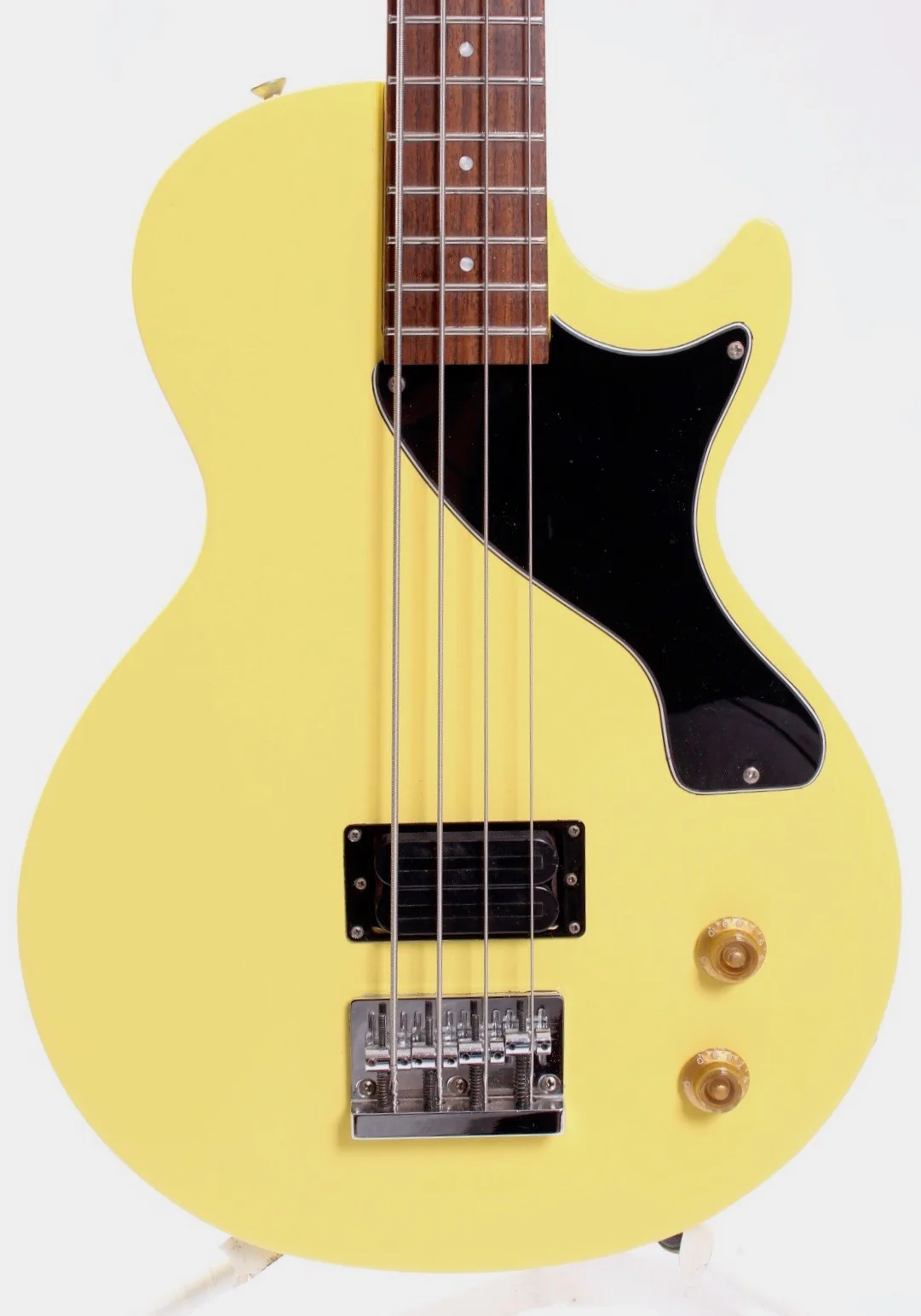 1990s Kawaii Les Paul Junior Bass tv yellow - Image 2