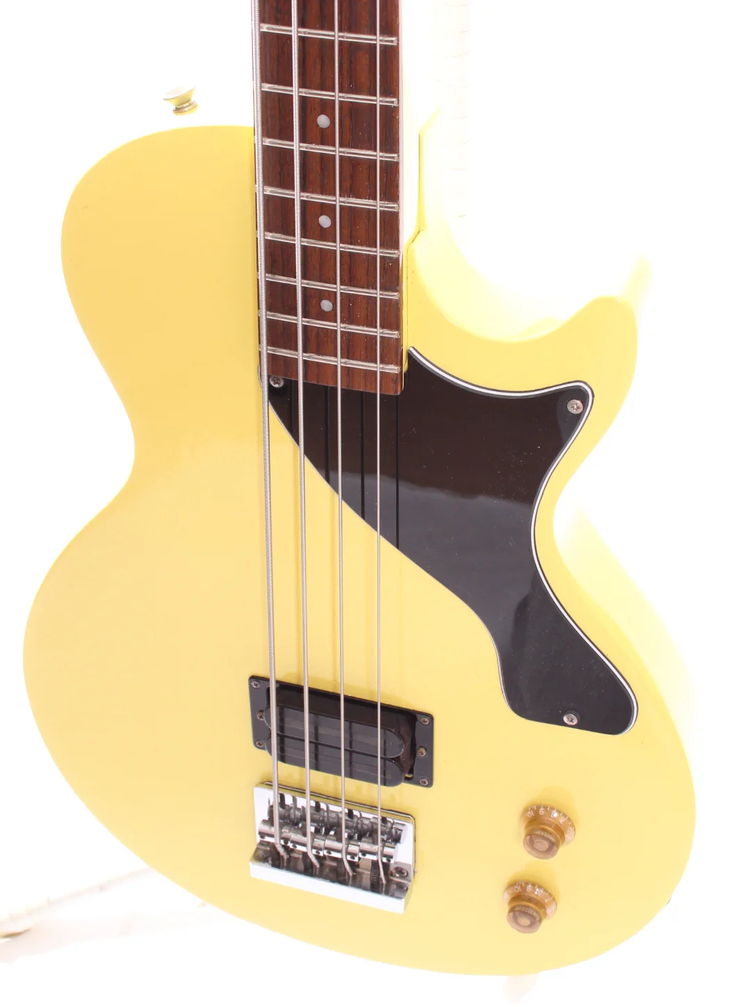 1990s Kawaii Les Paul Junior Bass tv yellow - Image 3