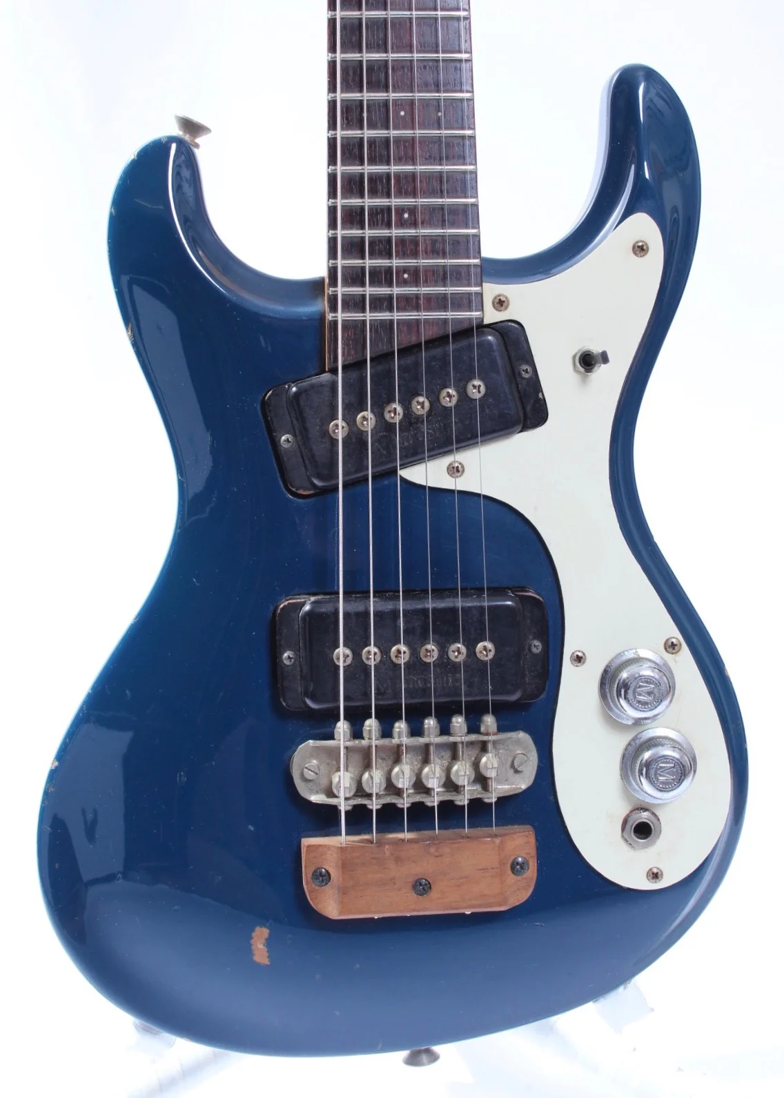 1990s Mosrite Mark 1 Mini blue - Image 2