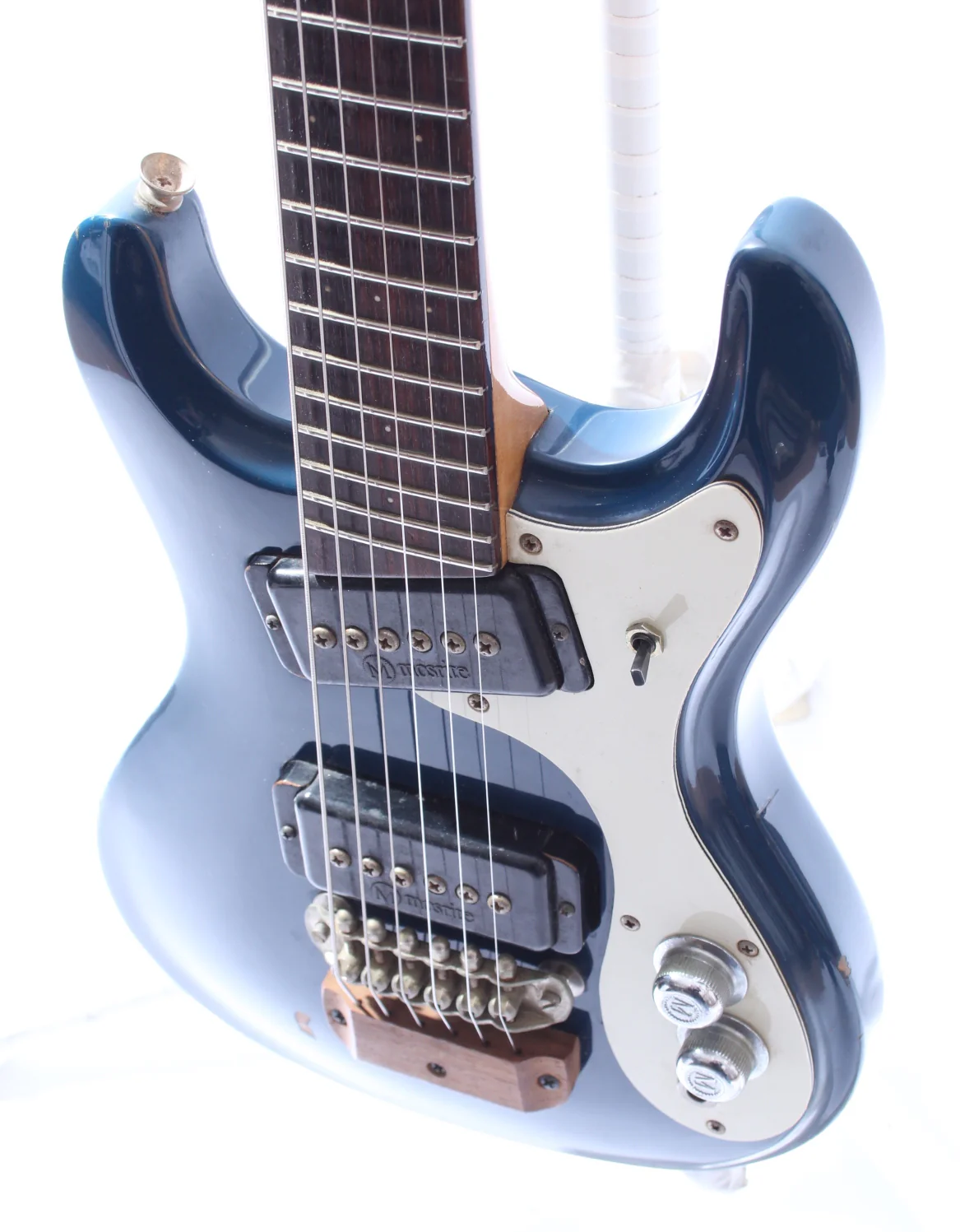 1990s Mosrite Mark 1 Mini blue - Image 3