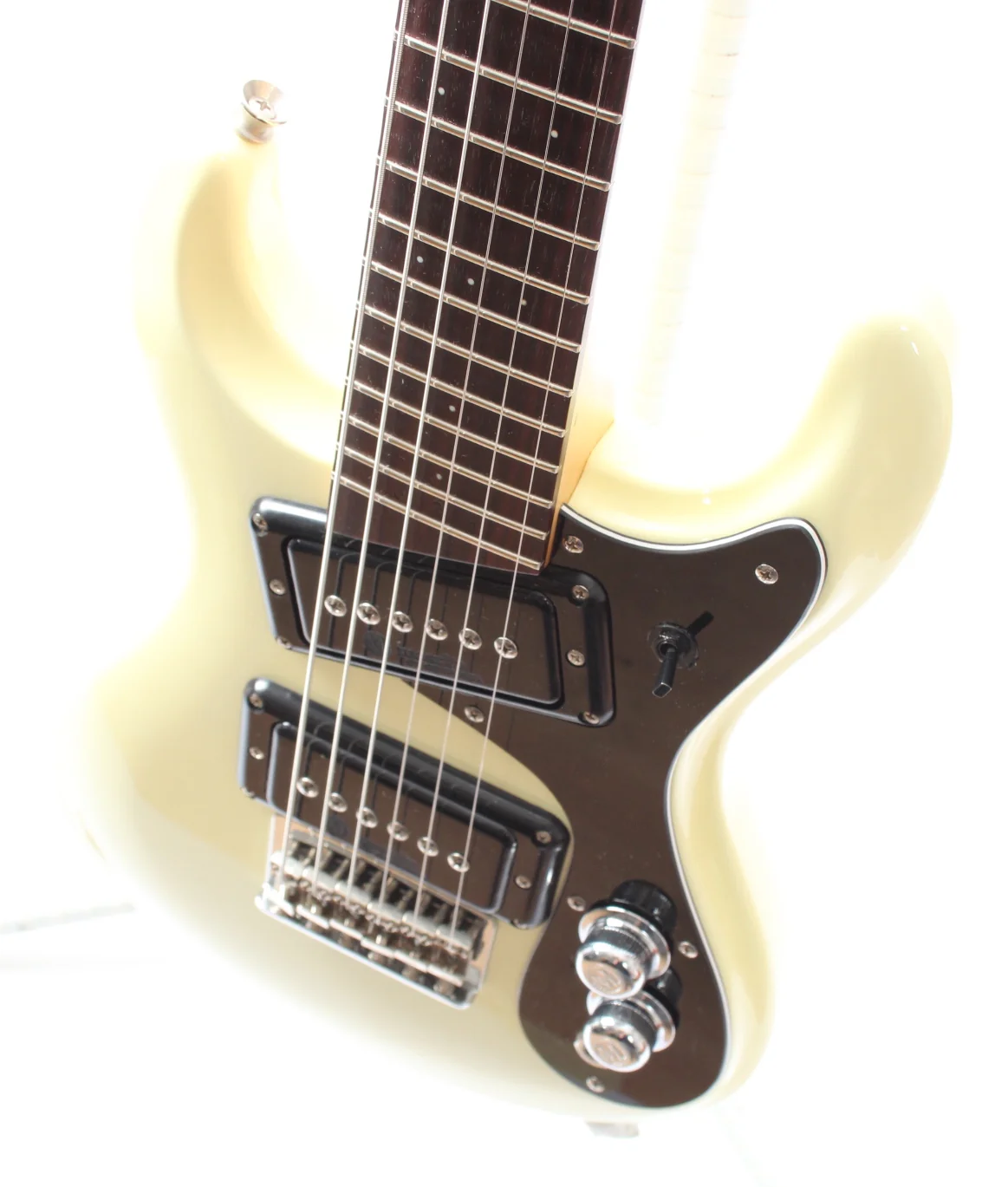 1990s Mosrite Mark 1 Mini Octave Guitar white - Image 3