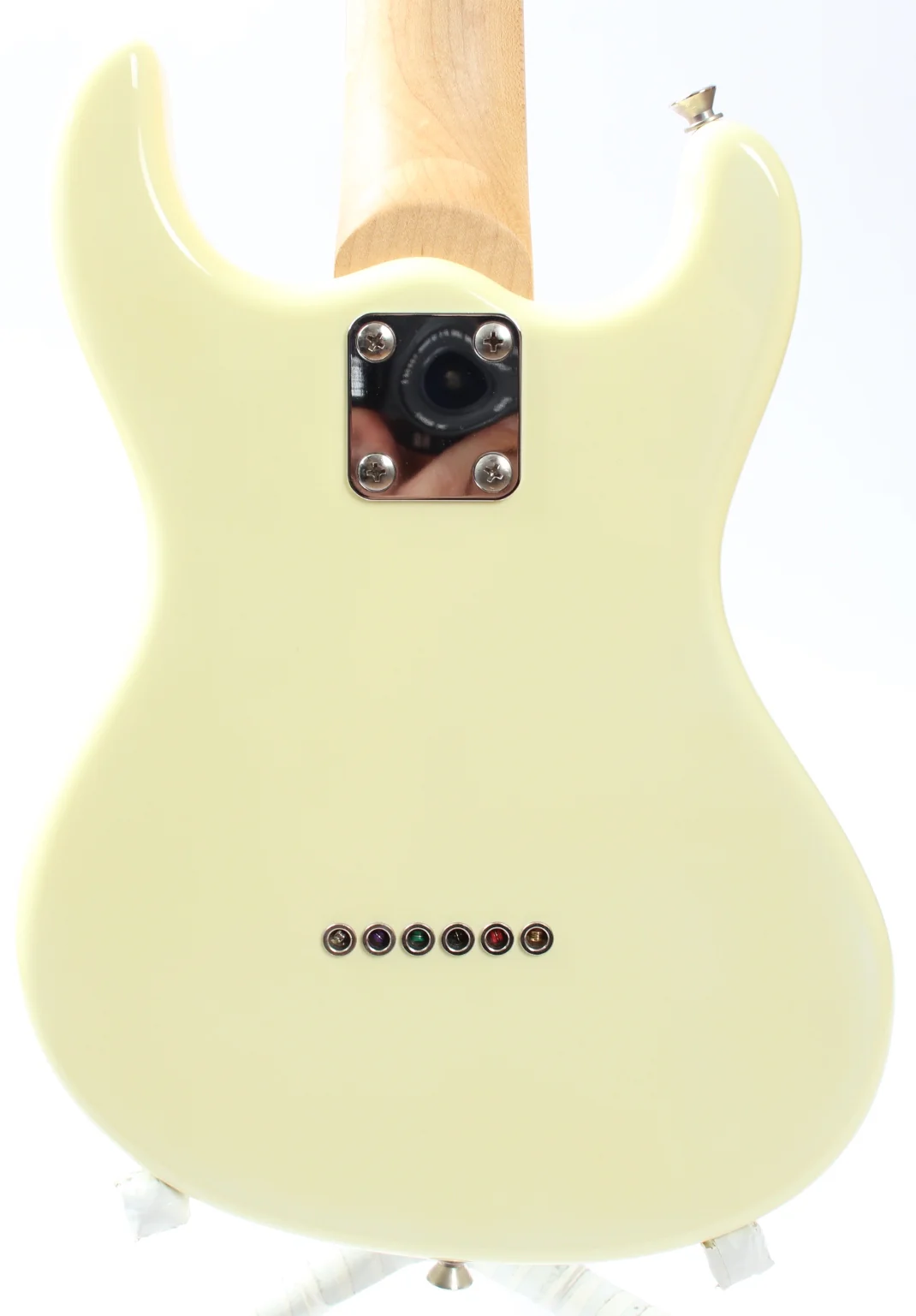1990s Mosrite Mark 1 Mini Octave Guitar white - Image 7
