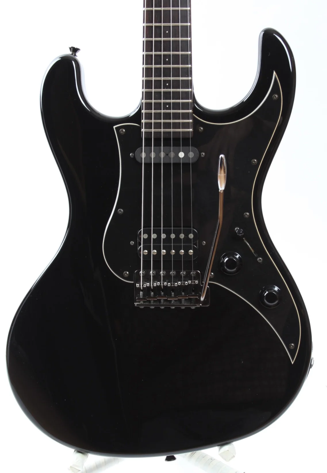 1990s Mosrite of Classics Hard Lord Shu Model all black - Image 2