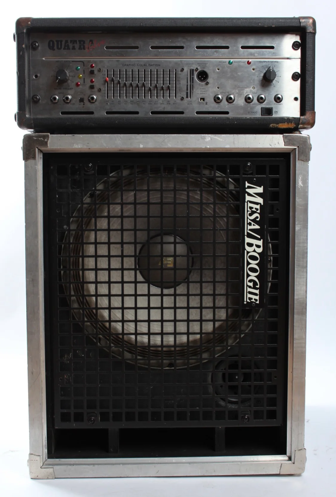 1990s Trace Elliot Quatra Valve w/ Mesa Boogie Road Ready 1x15"