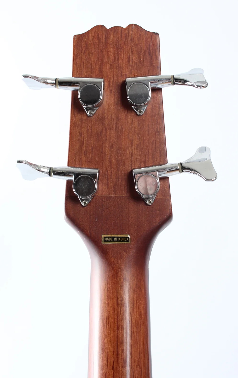 1990s Vester VAB358EQ fretless bass natural - Image 10