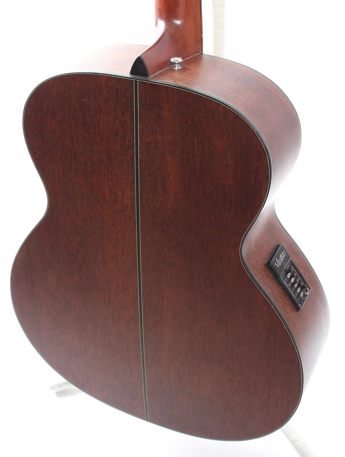 1990s Vester VAB358EQ fretless bass natural - Image 8