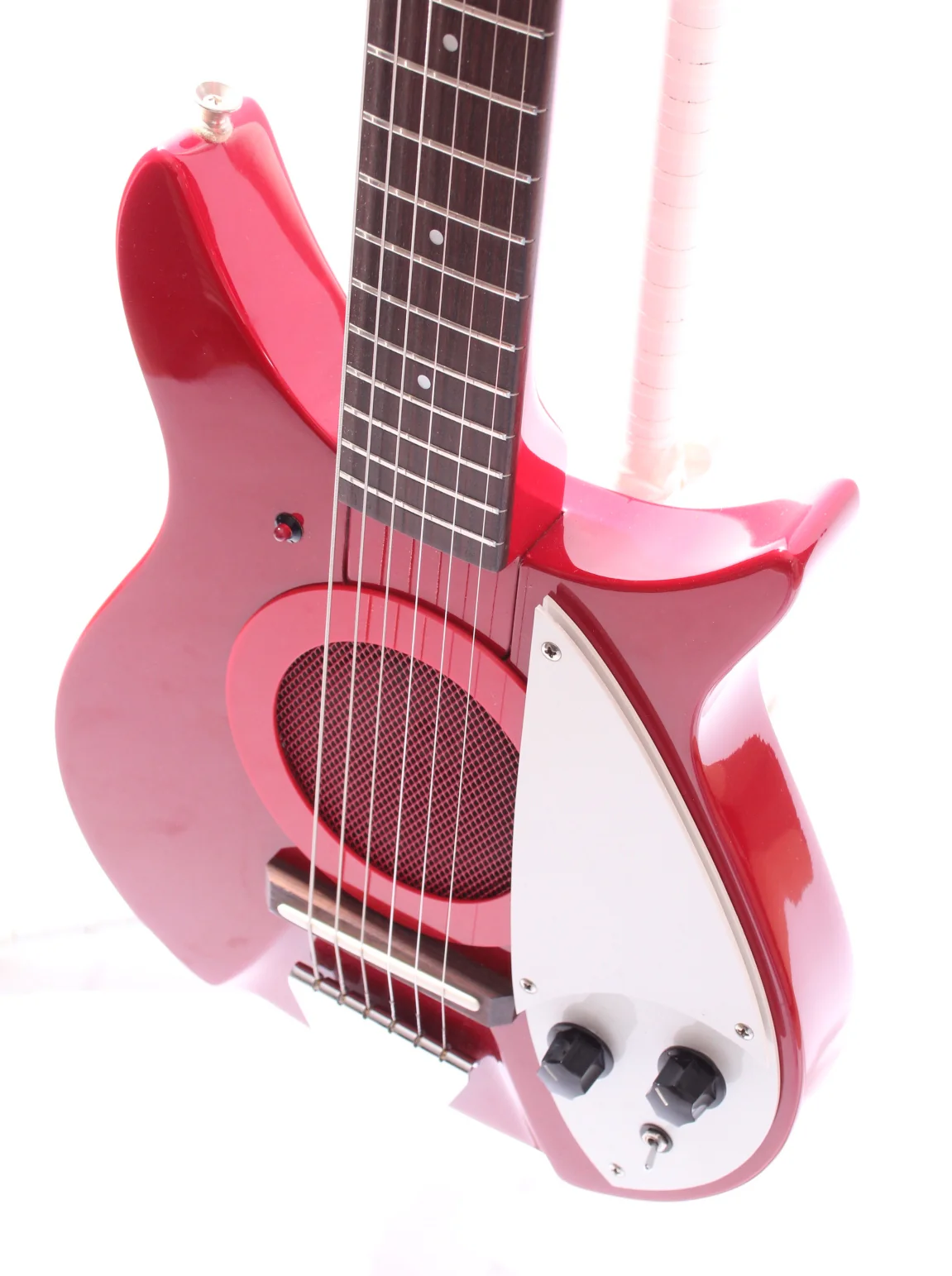 1990s Xmas Guitar Company Mersey Mini Rick red - Image 3