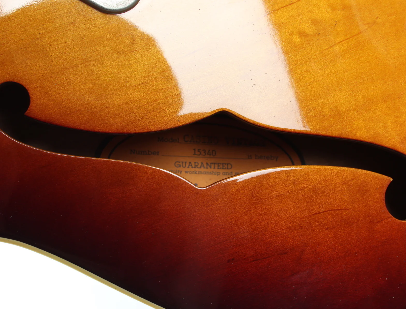 1991 Epiphone Casino Vintage sunburst - Image 11