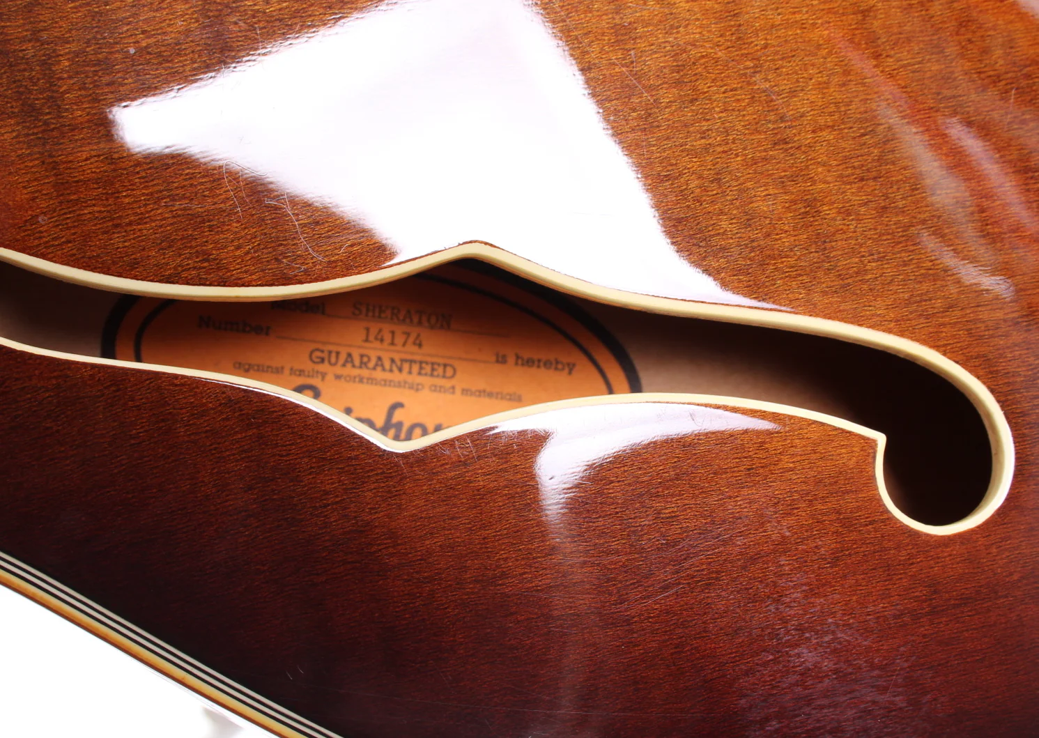 1991 Epiphone Sheraton vintage sunburst - Image 6
