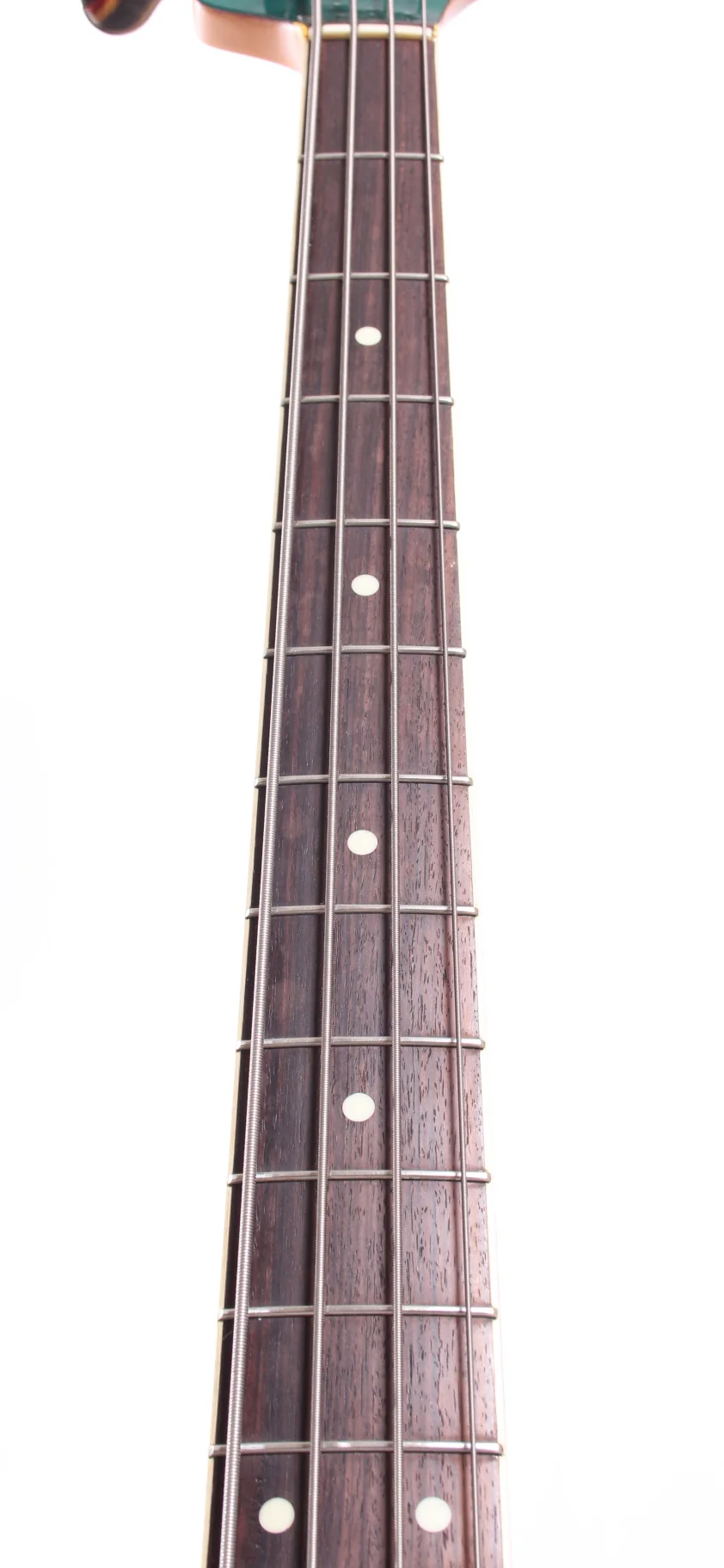1991 Fender Jazz Bass 66 Reissue Dots & Binding sherwood green metallic - Image 4