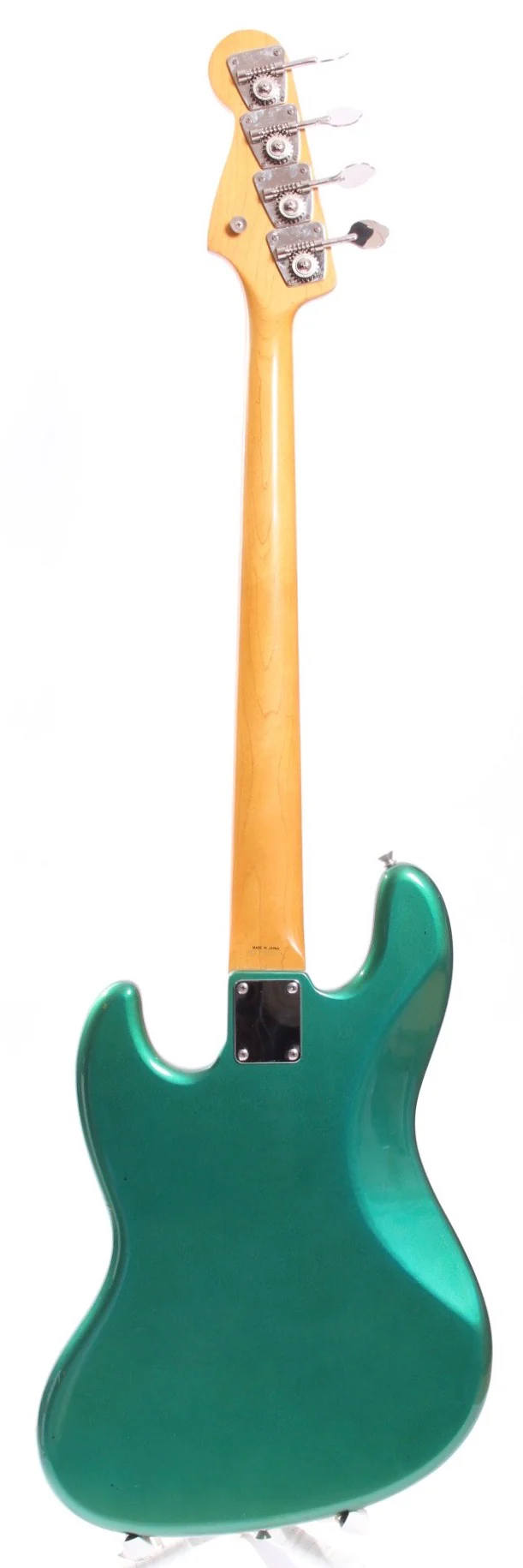 1991 Fender Jazz Bass 66 Reissue Dots & Binding sherwood green metallic - Image 6