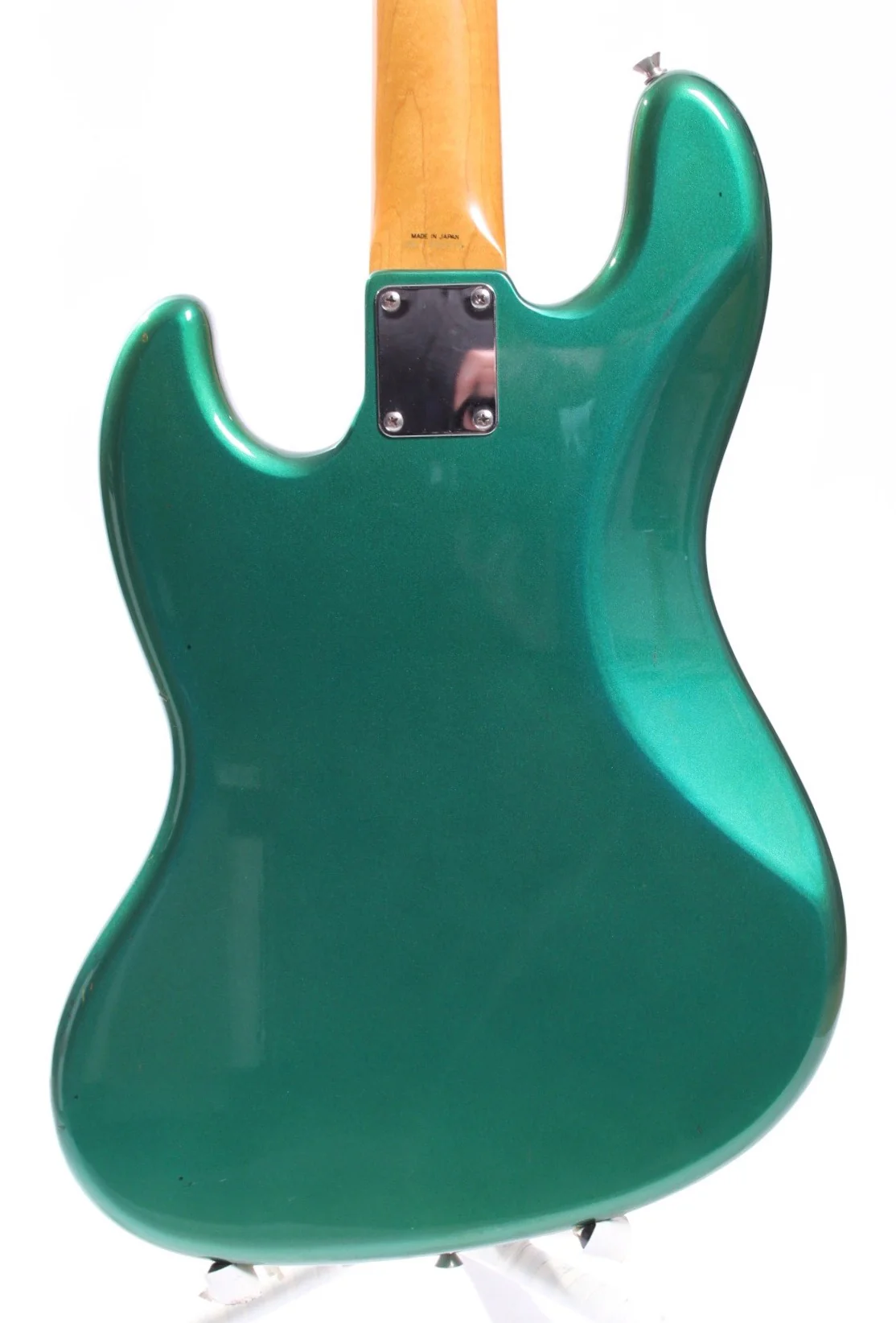 1991 Fender Jazz Bass 66 Reissue Dots & Binding sherwood green metallic - Image 7