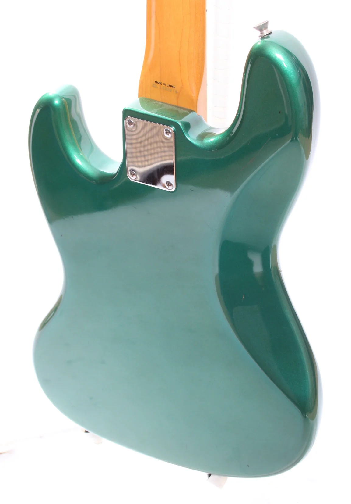 1991 Fender Jazz Bass 66 Reissue Dots & Binding sherwood green metallic - Image 8