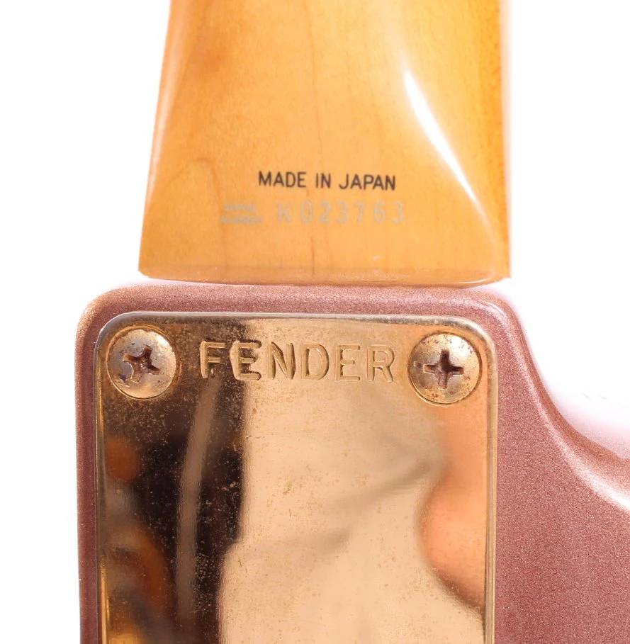 1991 Fender Stratocaster 62 Reissue gold hardware burgundy mist metallic - Image 10