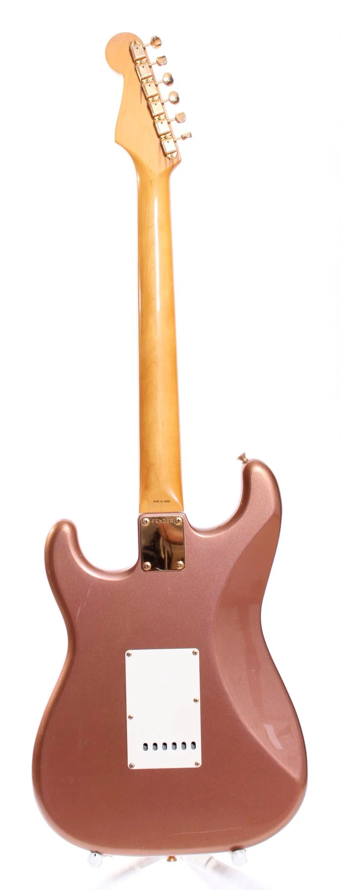 1991 Fender Stratocaster 62 Reissue gold hardware burgundy mist metallic - Image 3