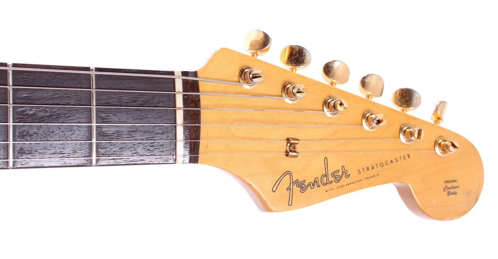 1991 Fender Stratocaster 62 Reissue gold hardware burgundy mist metallic - Image 5