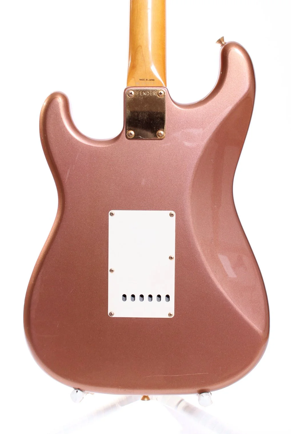 1991 Fender Stratocaster 62 Reissue gold hardware burgundy mist metallic - Image 8