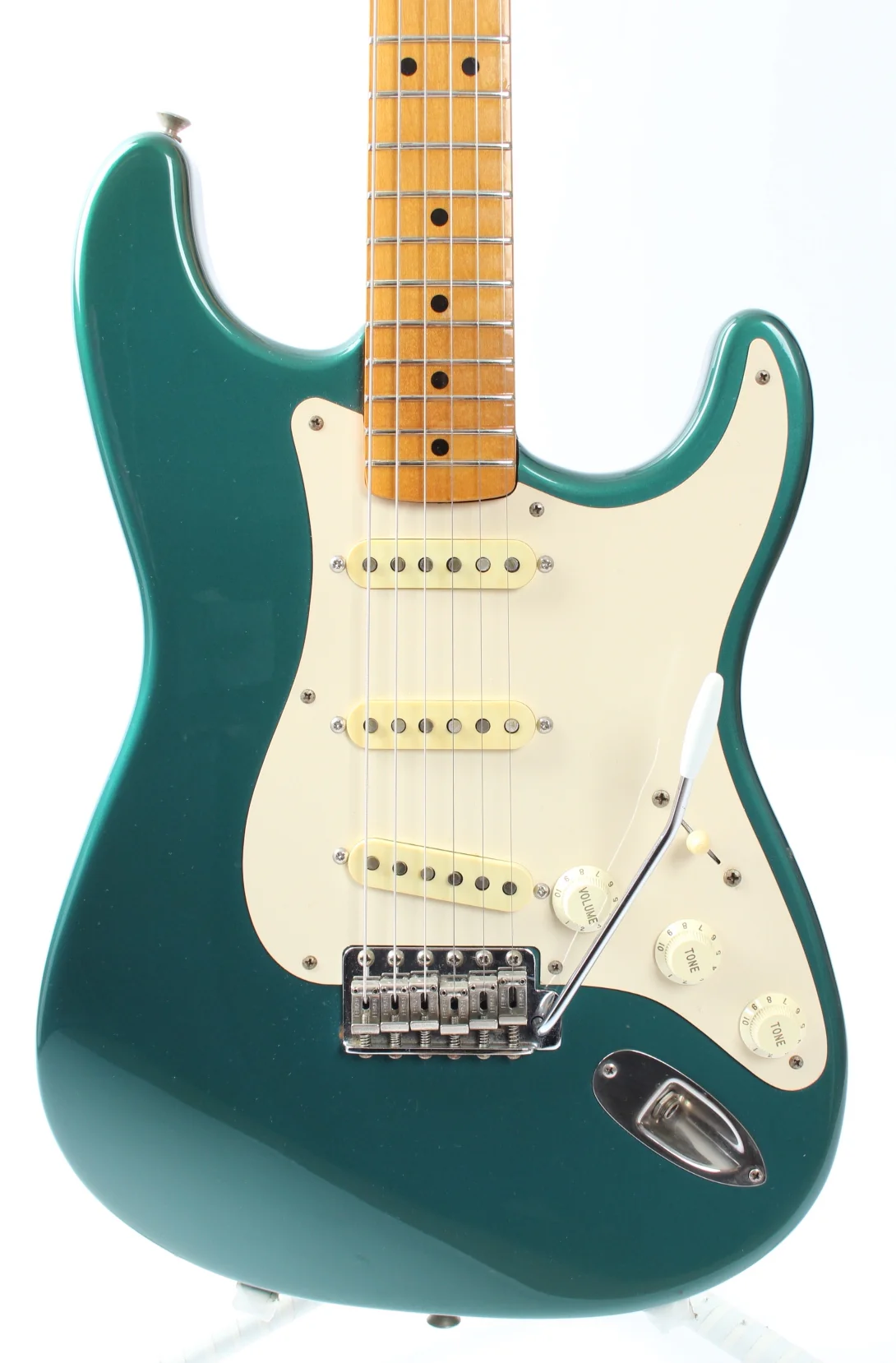 1991 Fender Stratocaster American Vintage 57 Reissue ocean turquoise metallic - Image 5