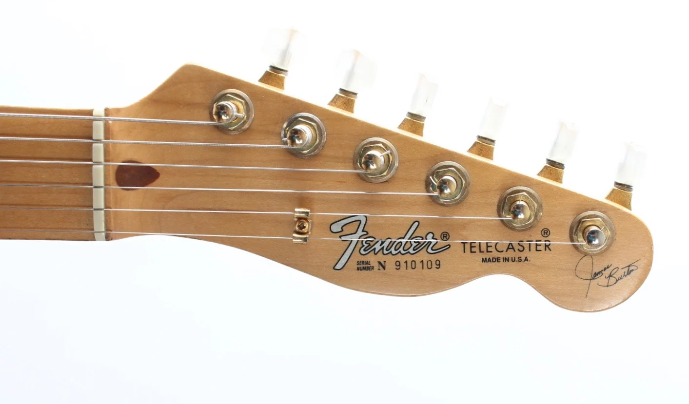 1991 Fender Telecaster James Burton gold paisley on black - Image 5