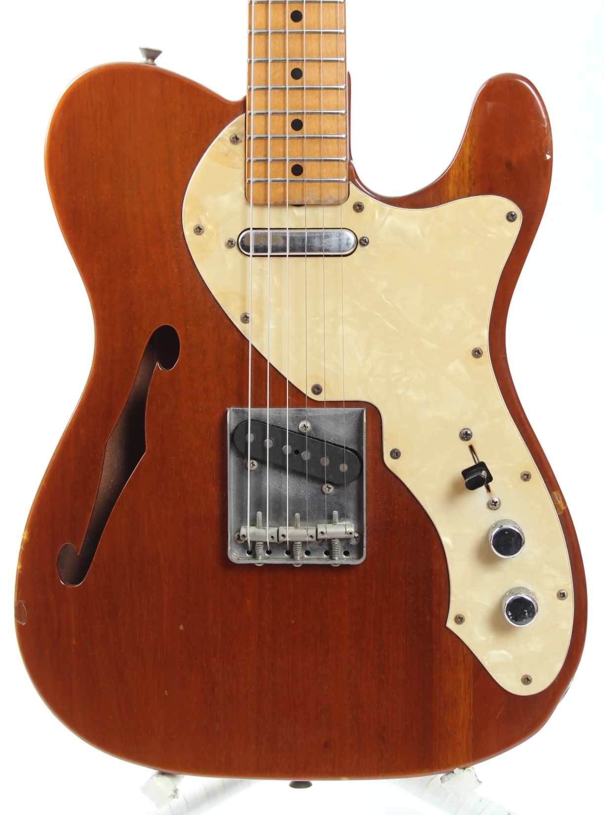 1991 Fender Telecaster Thinline 69 Reissue natural mahogany - Image 2