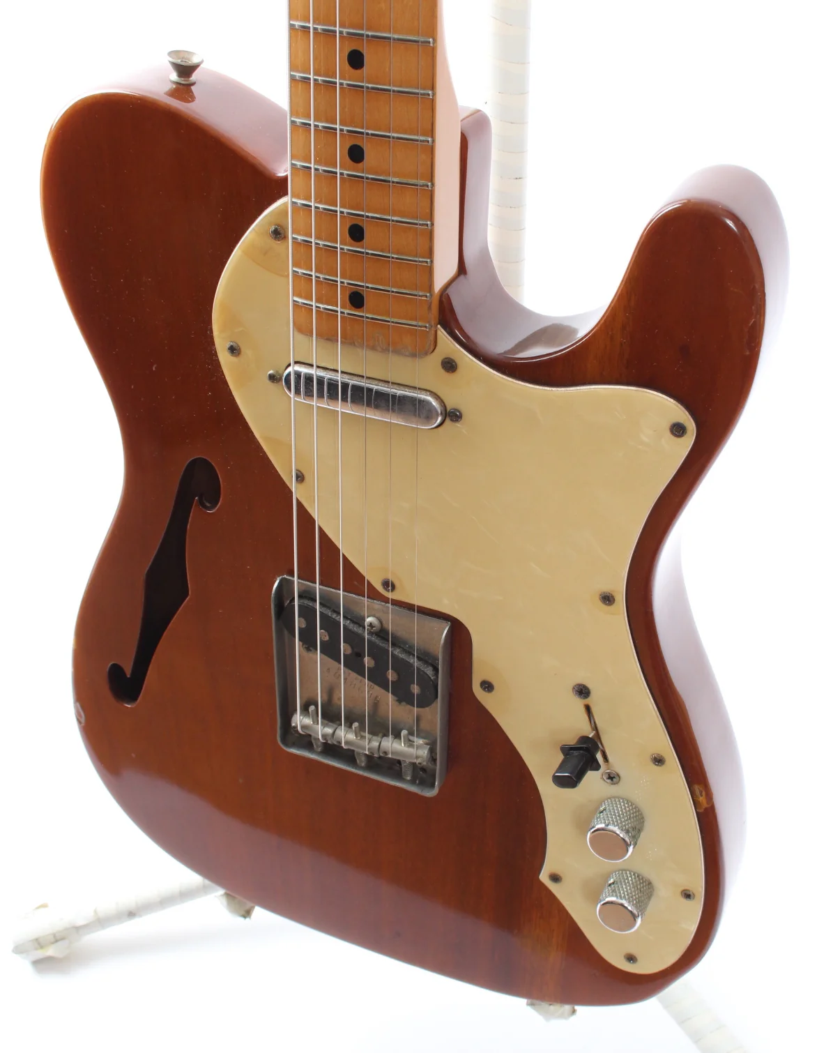 1991 Fender Telecaster Thinline 69 Reissue natural mahogany - Image 3