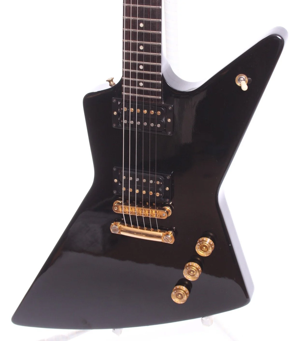 1991 Gibson Explorer Custom Shop Flying V headstock ebony - Image 3