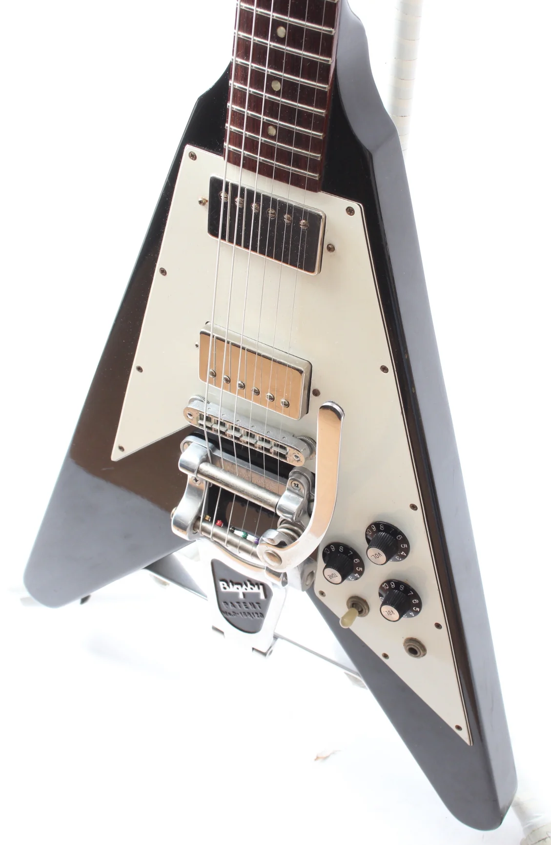 1991 Gibson Flying 67 Bigsby ebony - Image 3