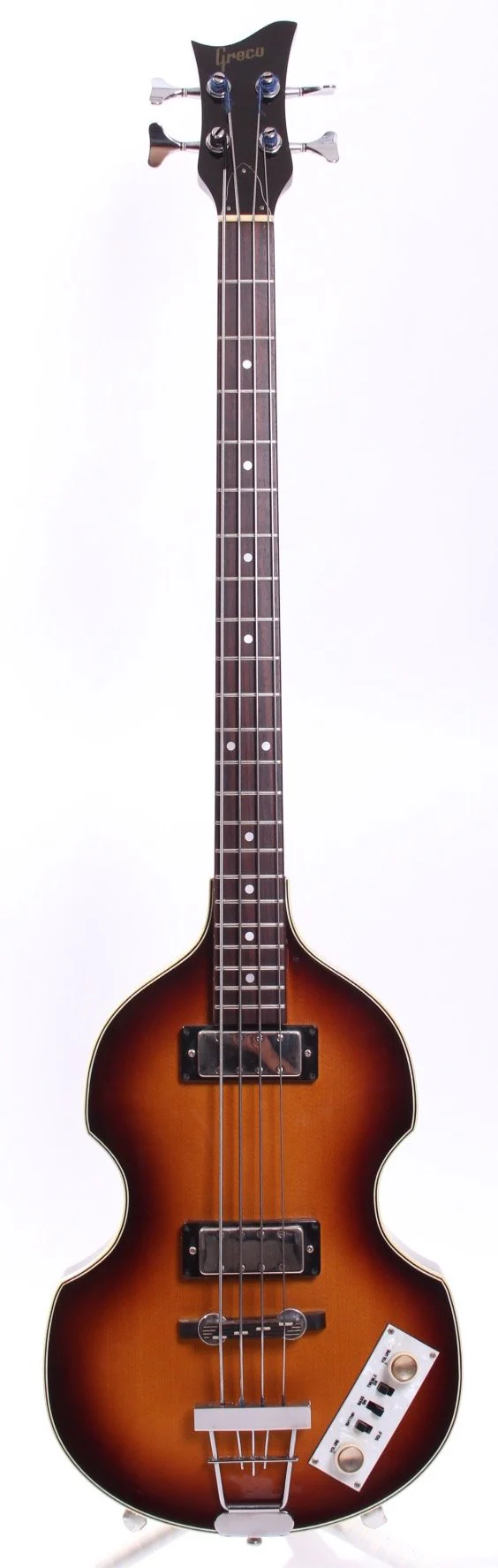 1991 Greco Hofner Violin Bass sunburst