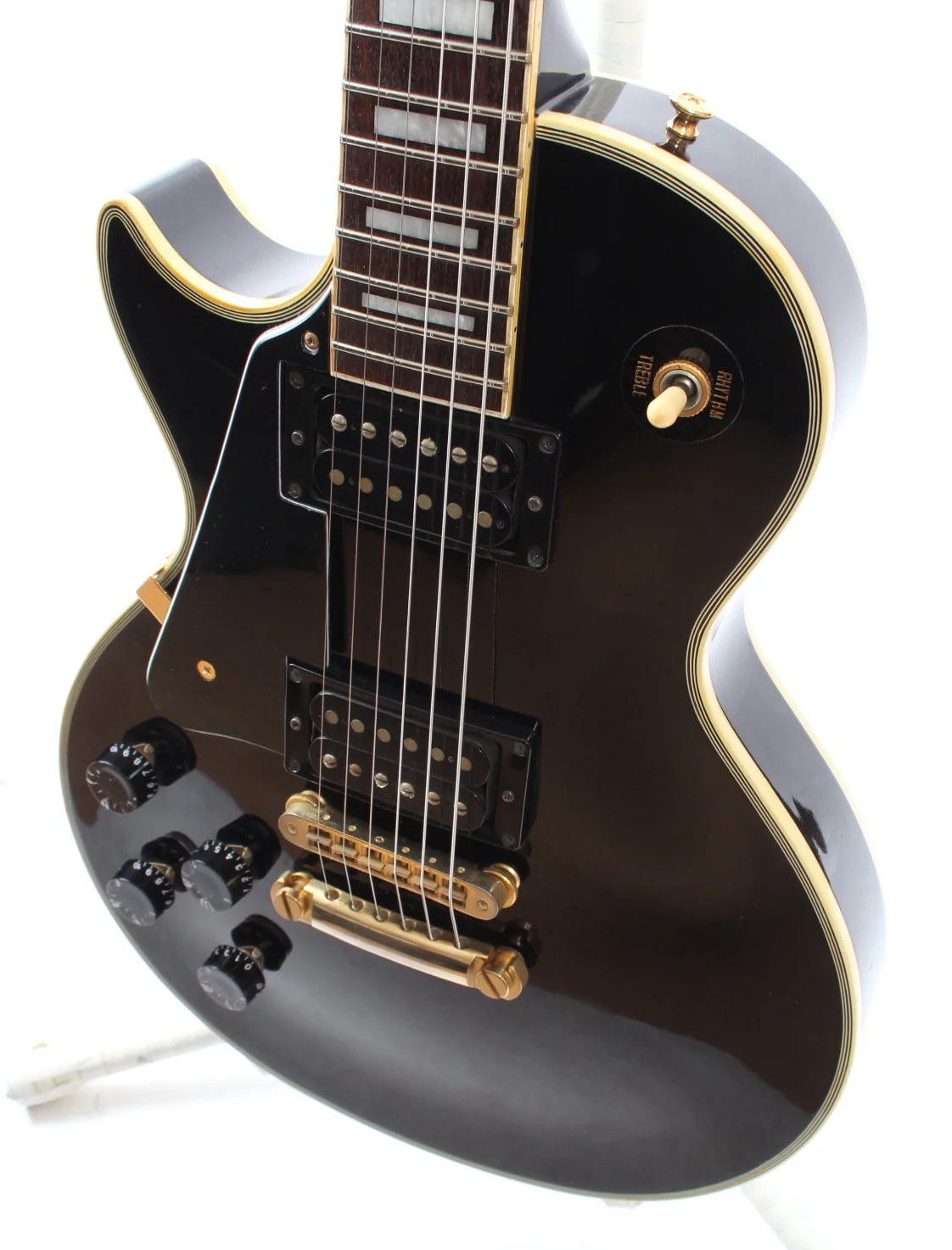 1991 Orville by Gibson Les Paul Custom LPC-LH ebony lefty - Image 3