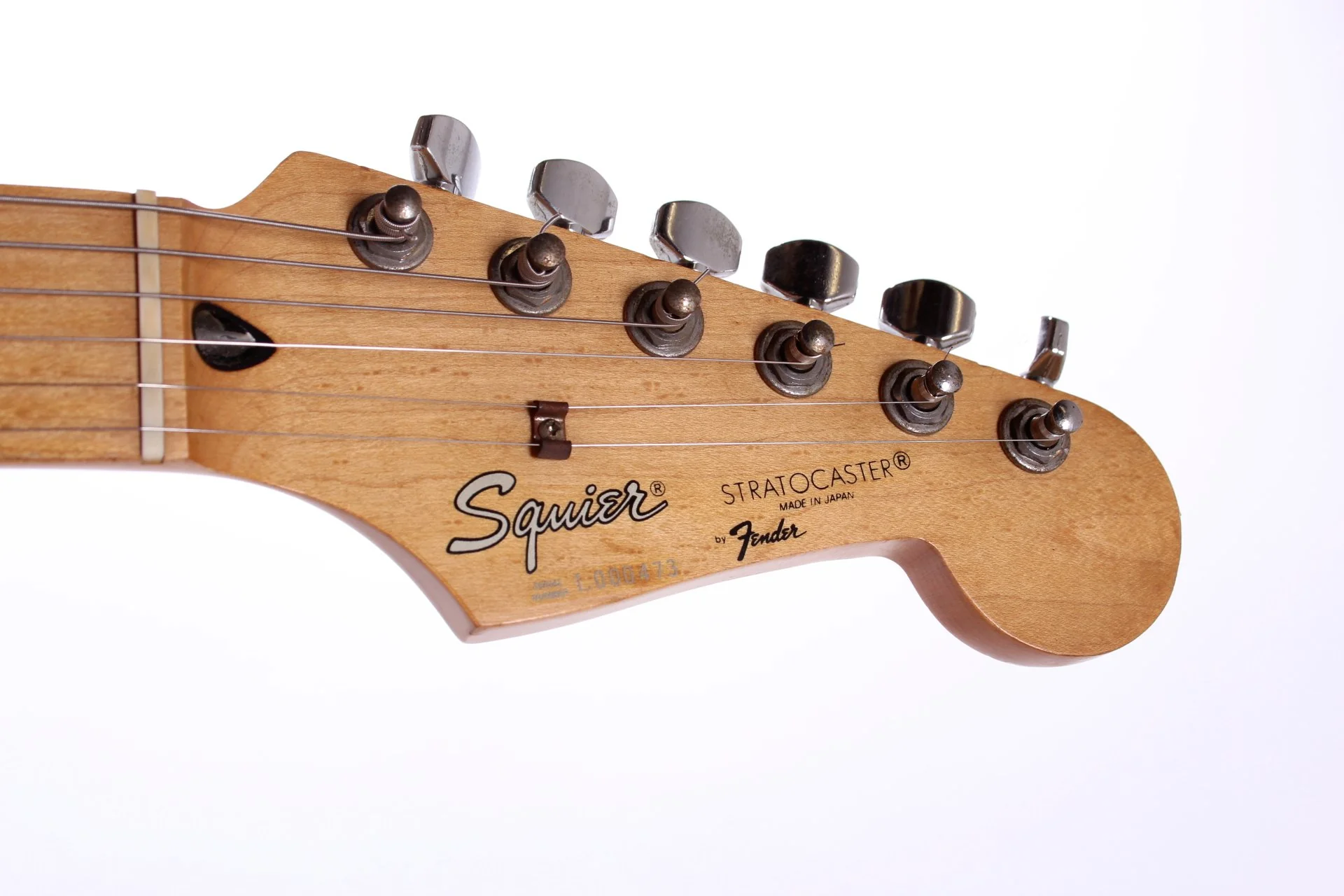 1991 Squier by Fender Japan Stratocaster black - Image 4