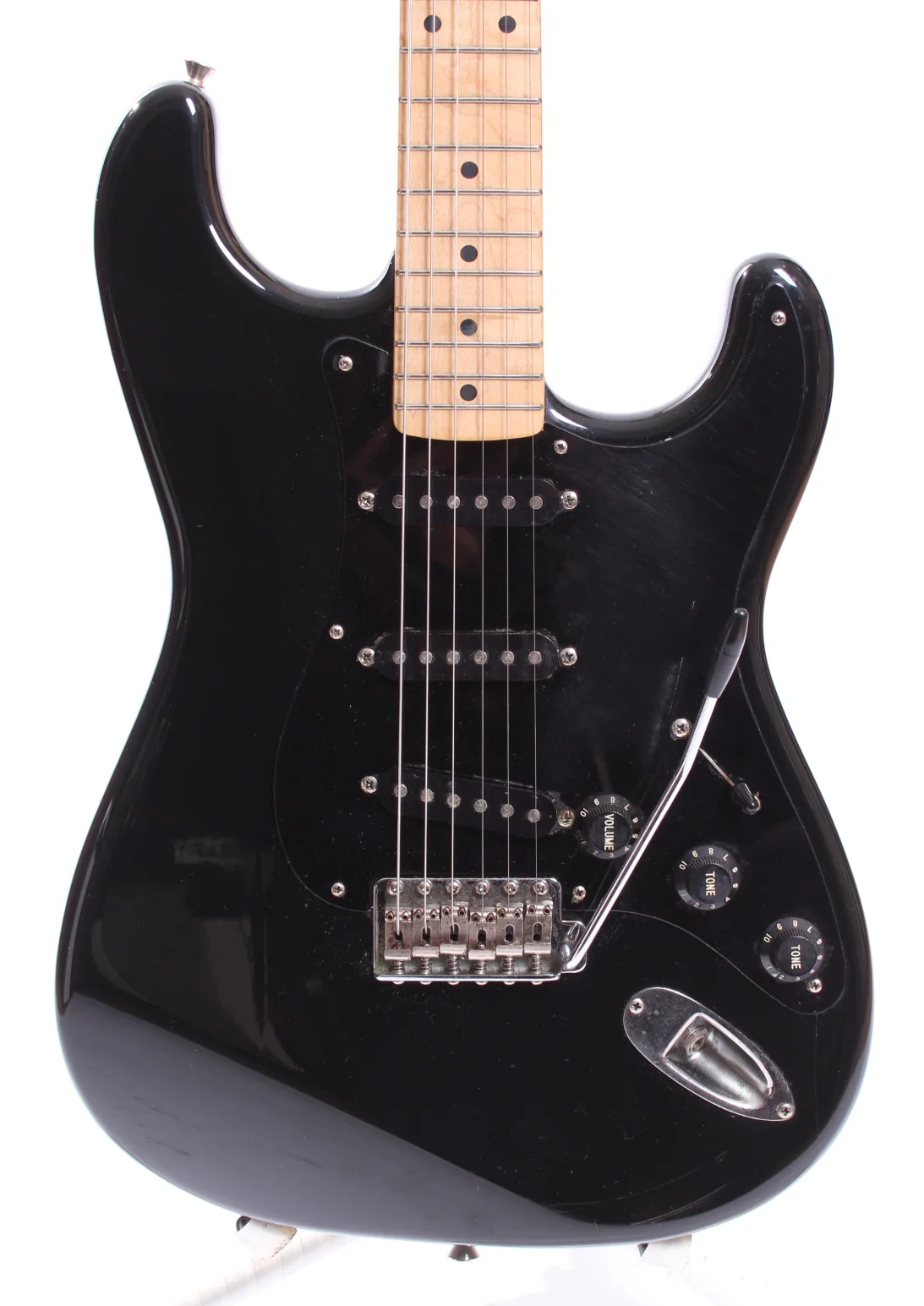 1991 Squier Stratocaster Silver Series black - Image 2