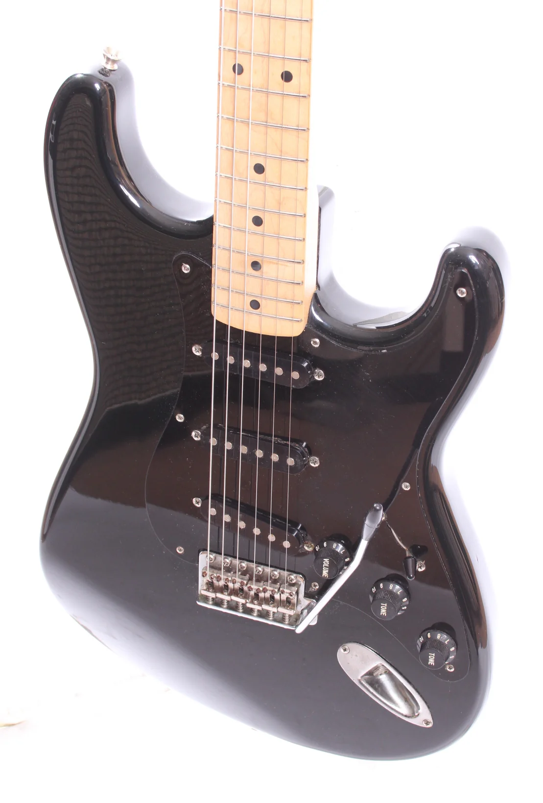1991 Squier Stratocaster Silver Series black - Image 3