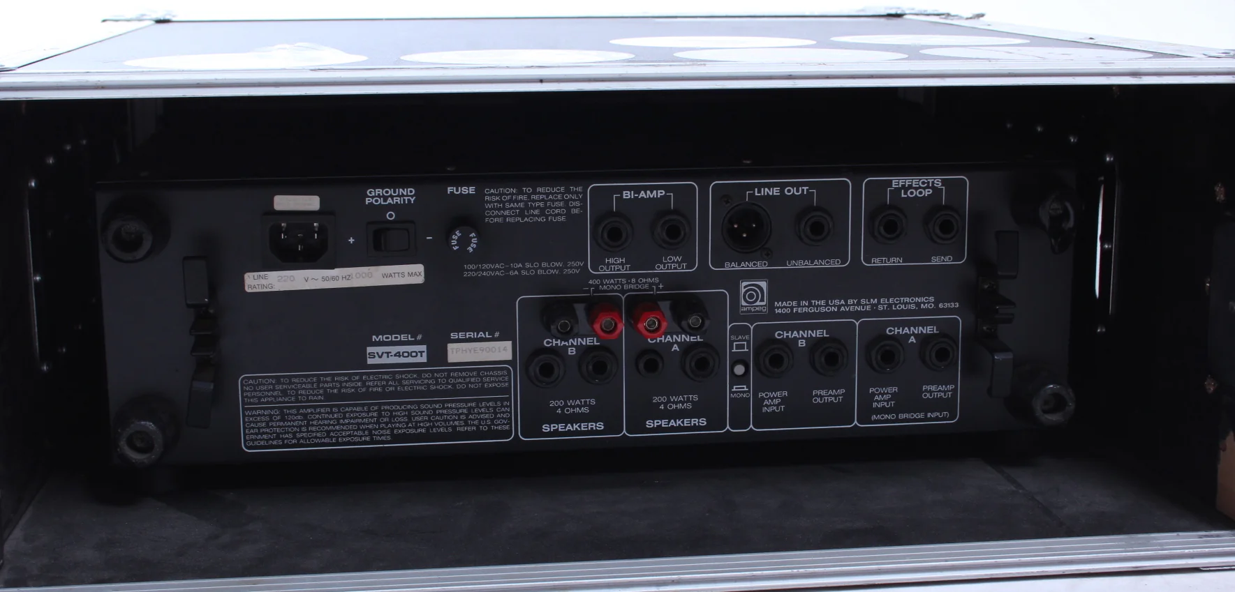1992 Ampeg SVT-400T USA black - Image 3