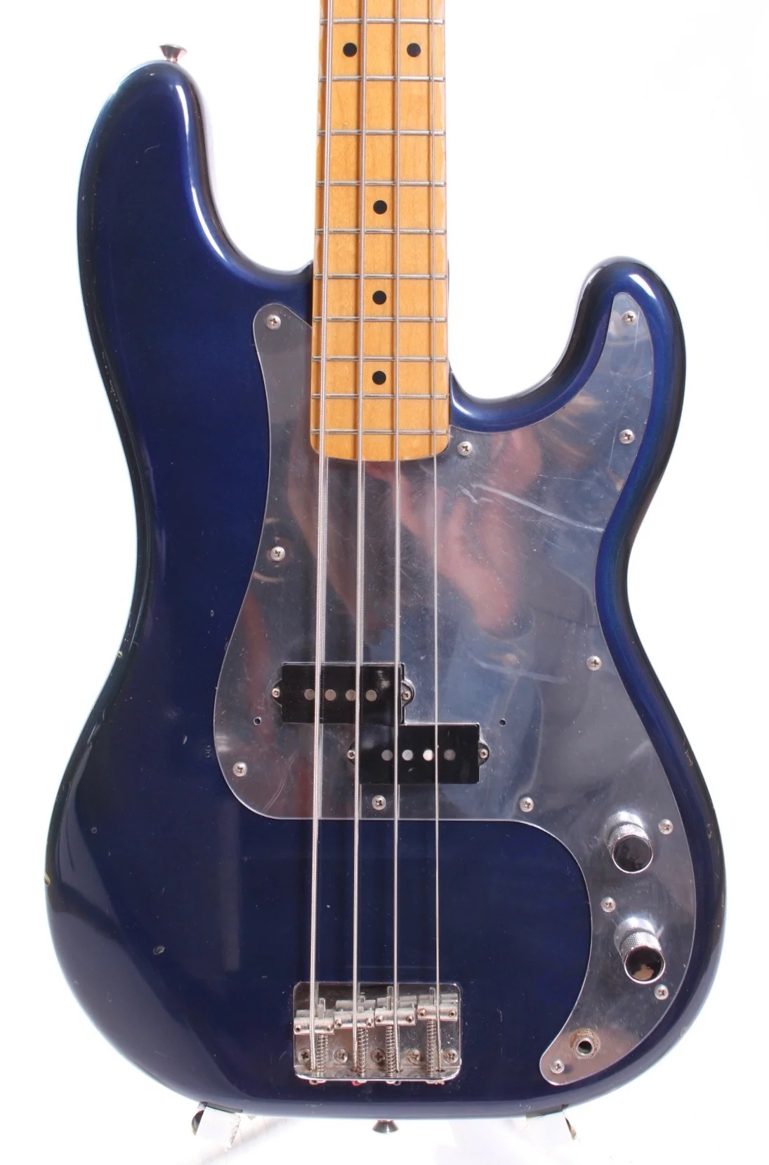 1992 Fender Precision Bass 57 Reissue jupiter blue metallic - Image 2