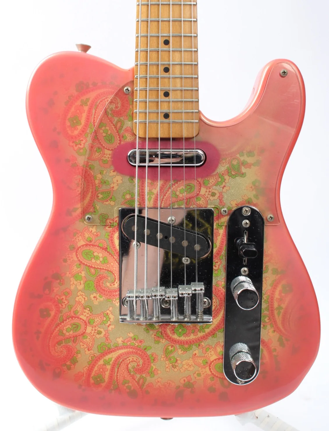 1992 Fender Telecaster Mini MTL-42 pink paisley - Image 2