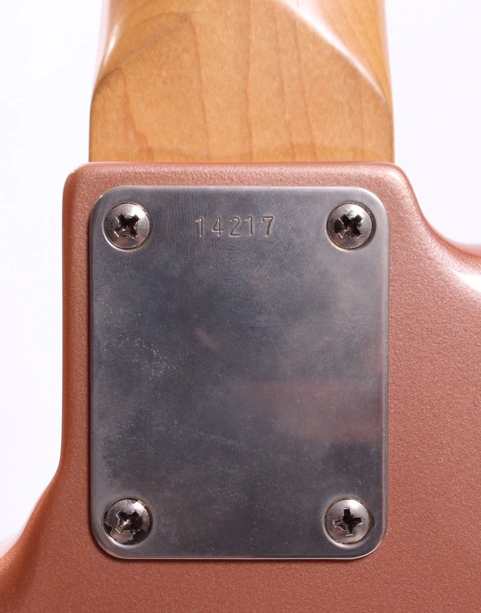 1992 Seymour Duncan by ESP Traditional Jazz Bass burgundy mist metallic - Image 11