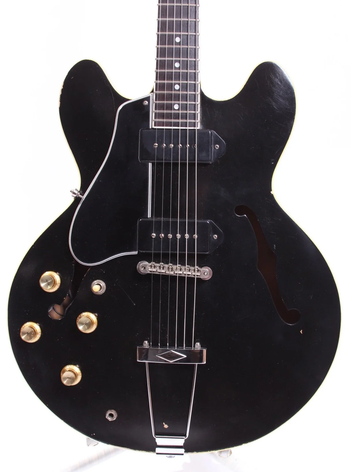 1993 Epiphone Japan Casino ES-330 lefty black - Image 2
