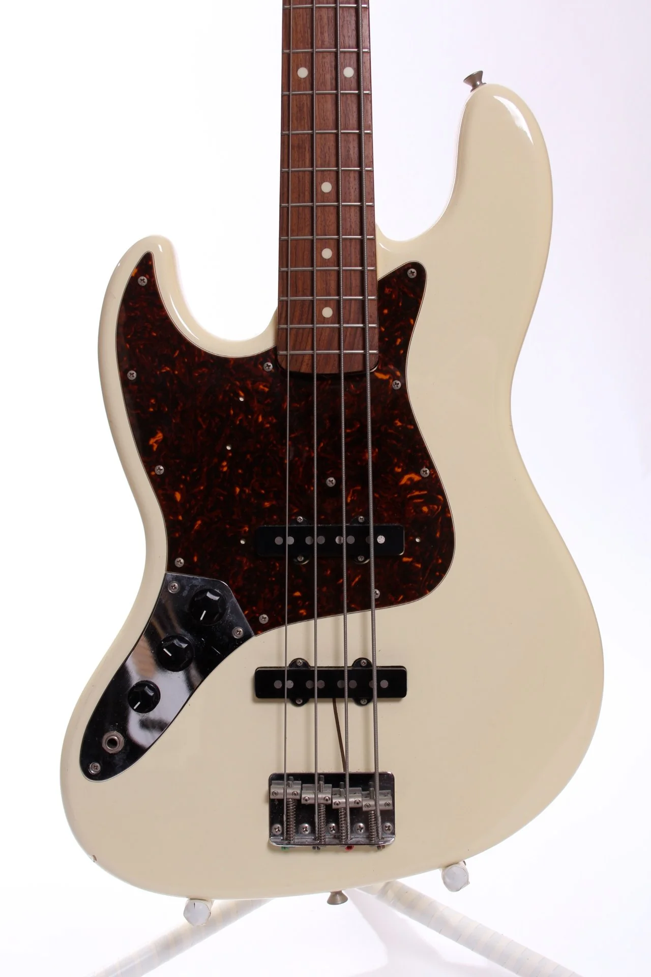 1993 Fender Japan Jazz Bass '62 Reissue olympic white LEFTY - Image 5