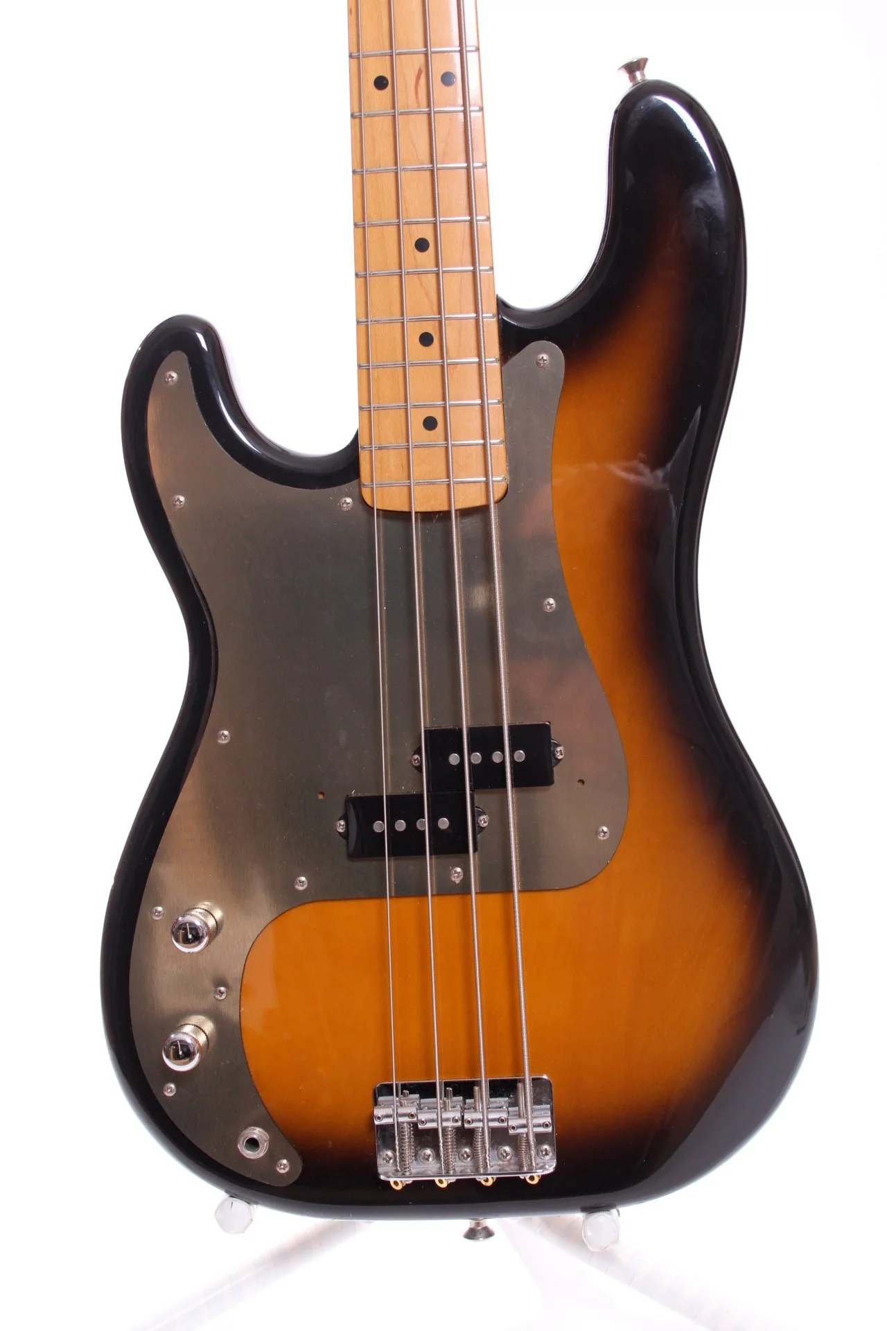 1993 Fender Japan Precision Bass '57 Reissue sunburst LEFTY - Image 6
