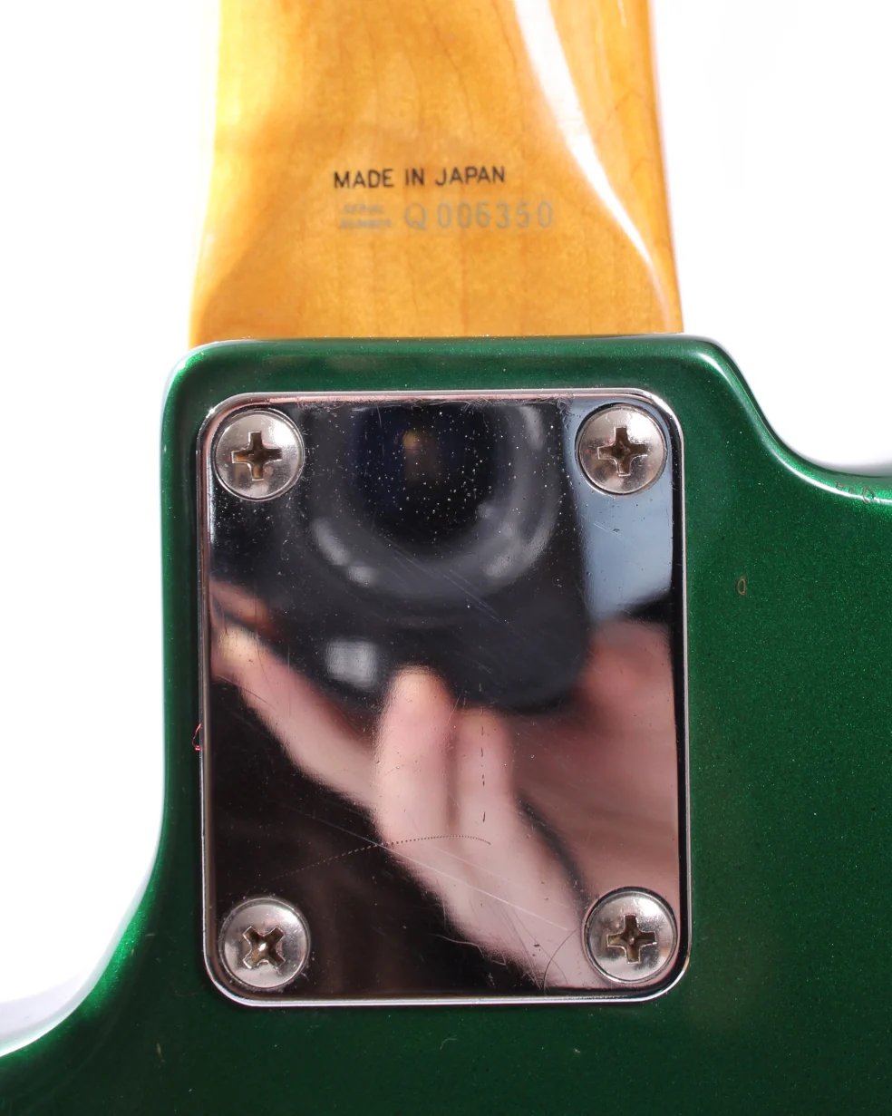 1993 Fender Jazz Bass 62 Reissue sherwood green metallic - Image 11