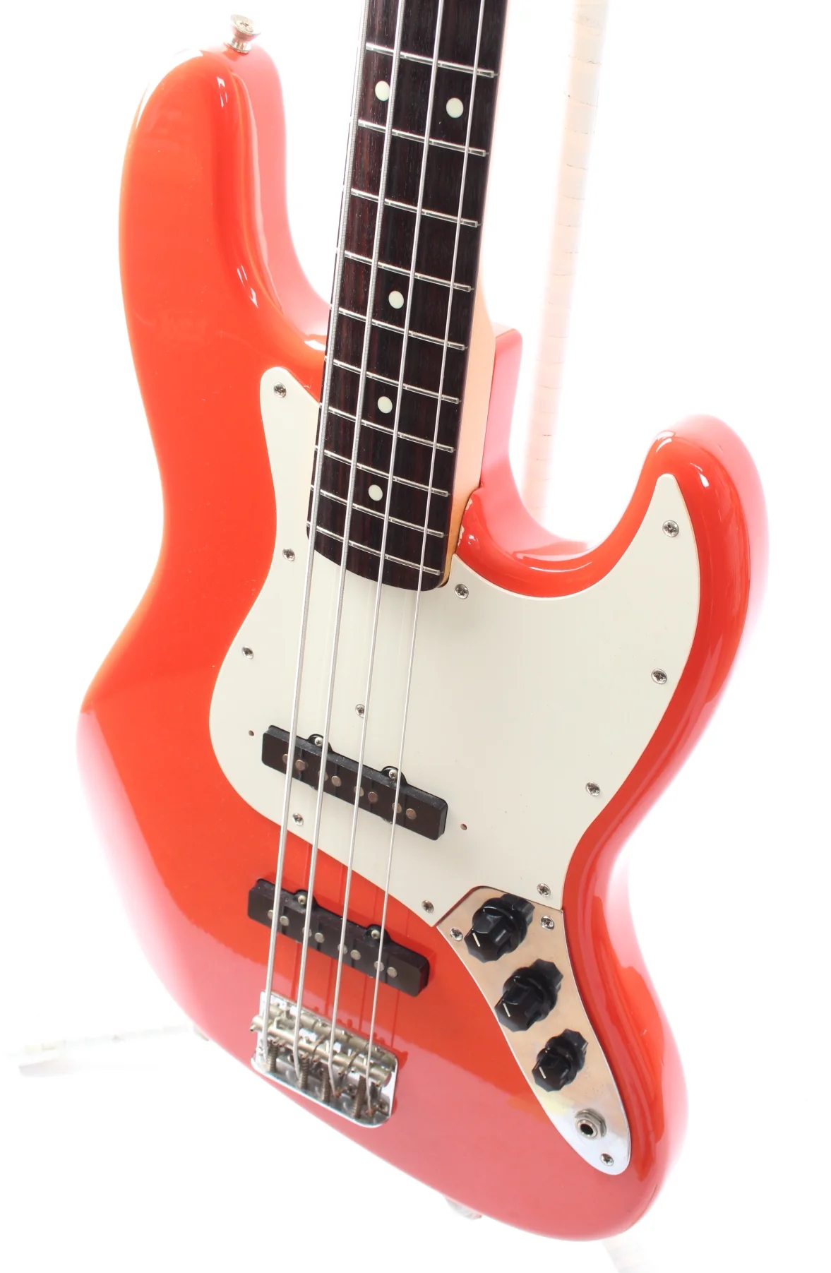 1993 Fender Jazz Bass fiesta red - Image 3