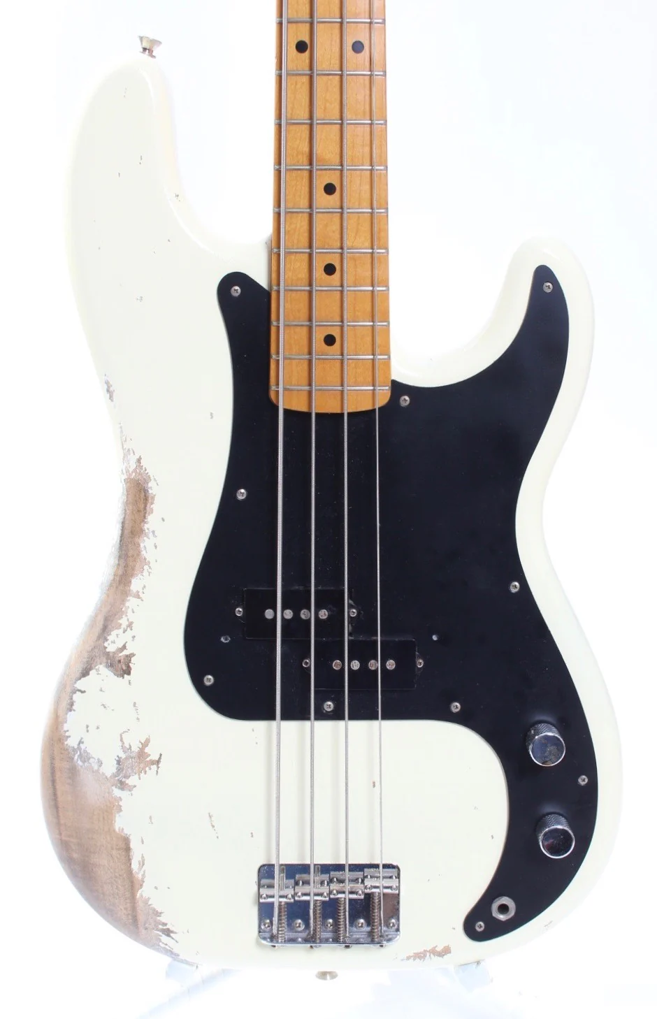 1993 Fender Precision Bass '57 Reissue olympic white - Image 2